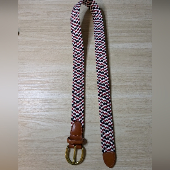 Talbots' Stretchy Braided Cloth Belt with Leather Ends - Picture 10 of 10